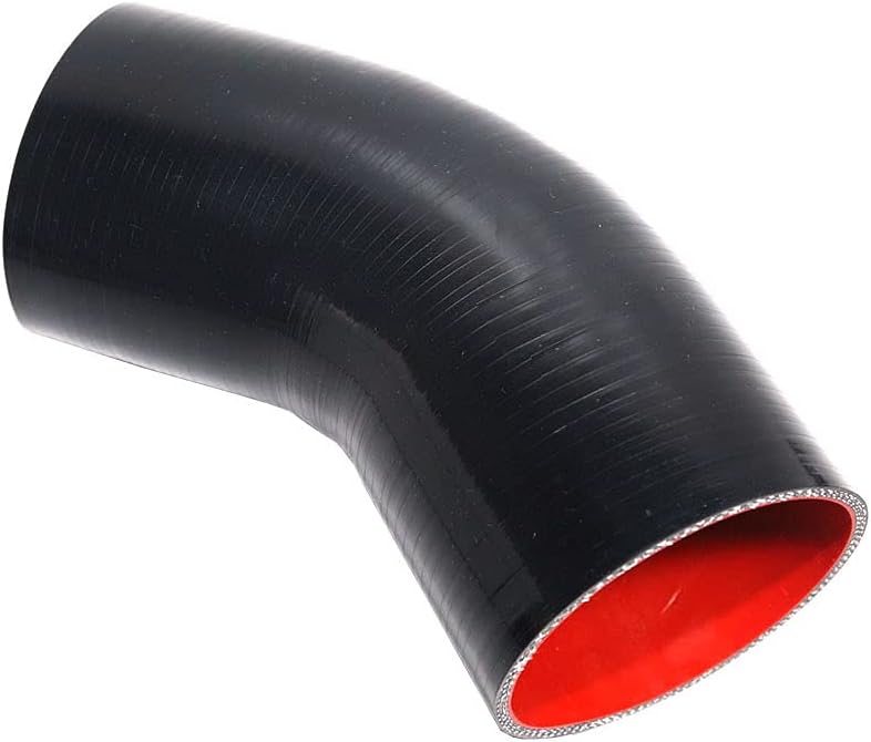 Acoplador codo 45 grados manguera silicona reforzada