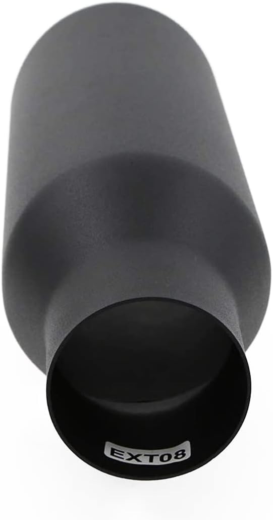 Puntas escape 2.5x4x12" acero inox negro set 2