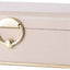 Joyero 2 capas mujer organiz. joyas gris pardo