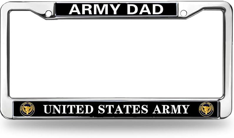 Marco placa matrícula ejército EE.UU. cromado heroísmo