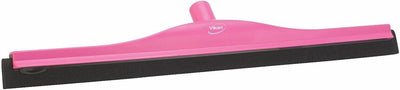 Escobilla goma piso fija 24 pp/rb rosa