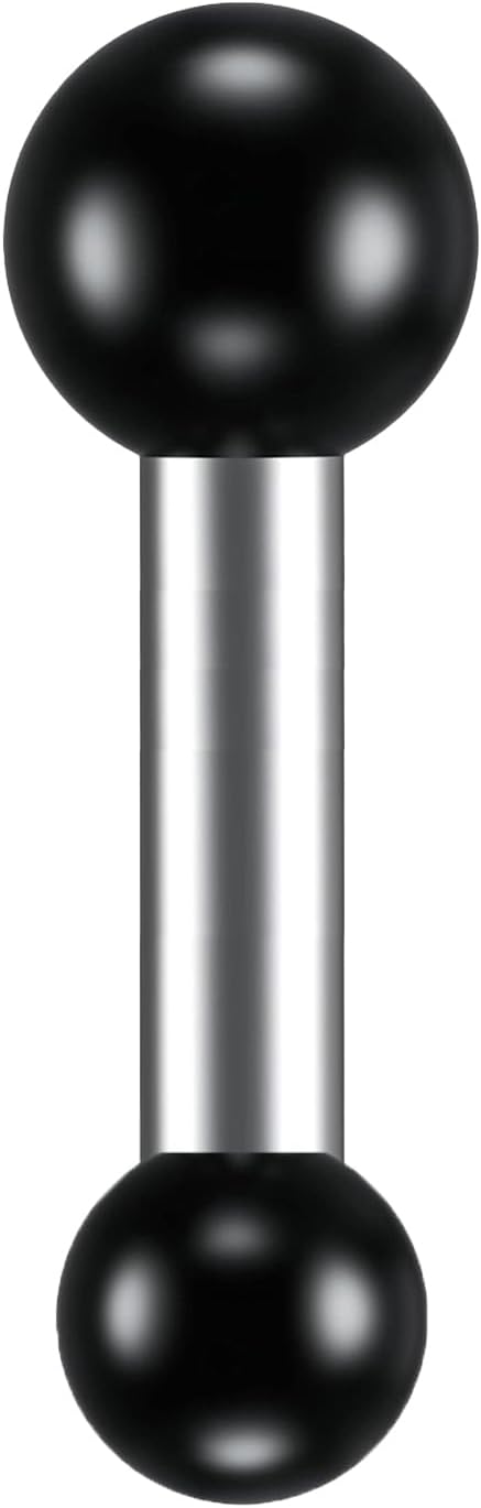 Barra extensión adaptadora bola 0.67-1 pulg comp soportes RAM B
