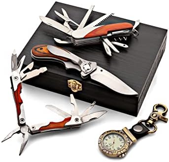 Set herramientas multiusos 9 funciones cuchillo plegable