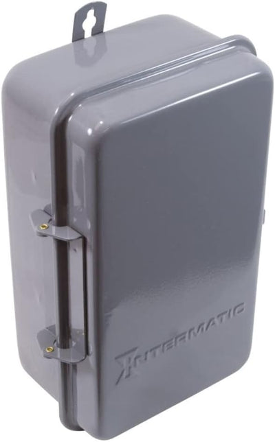 Caja eléctrica acero 5 1/2x9 3/8x3 5/8 gris