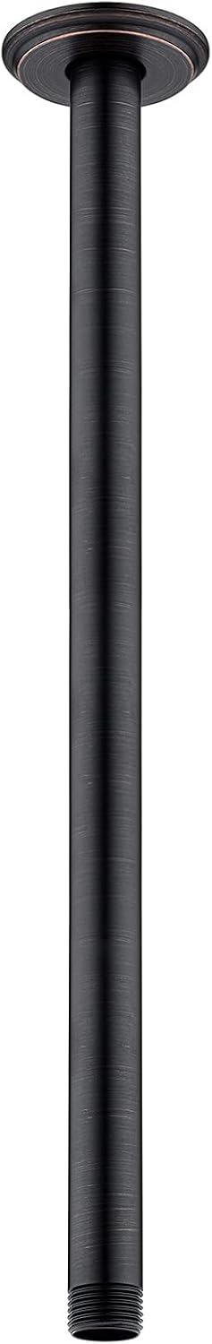 Brazo ducha 16pulg brida bronce techo lluvia