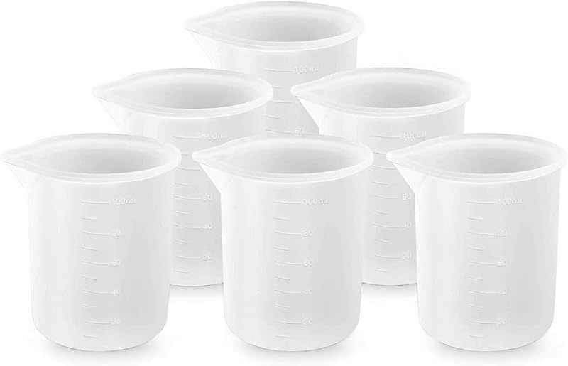 Taza medidora silicona 3.4oz para resina y artesanías