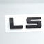 Placa identificación LS 3D Chevy Silverado 07-13 negro