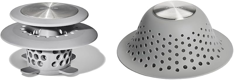 Protector drenaje cabello acero inox gris