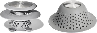 Protector drenaje cabello acero inox gris
