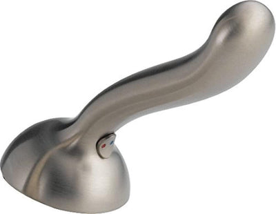 Grifo acero inox con manija palanca y botón de ajuste