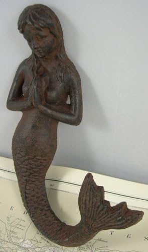 Gancho hierro fundido sirena rezando