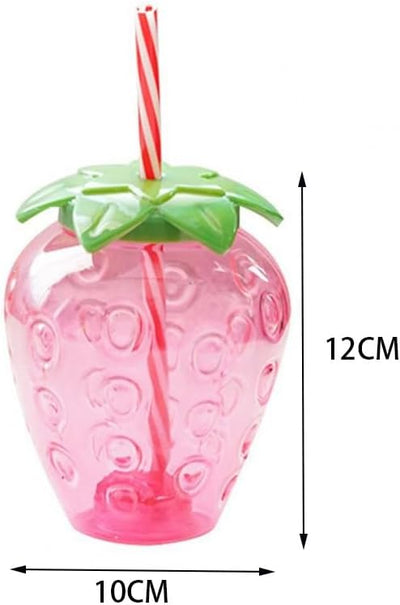 Vaso fresa 16.9oz con llavero para niñas y mujeres