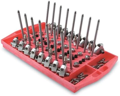 Organiz. valvetrain bandeja basculante plástico rojo