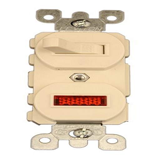 Interruptor CA piloto neón 15A 120V estilo dúplex grado comercial