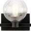 Lámpara tocador 3 luces cristal transparente Olde Bronze