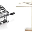 Máquina pasta acero inox con cortador y estante secado