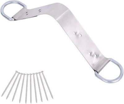 Anclaje techo acero 18" clavos SS doble anillo D OSHA ANSI