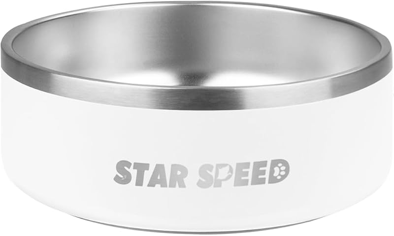Cuencos perro acero inox doble pared antideslizante 42oz