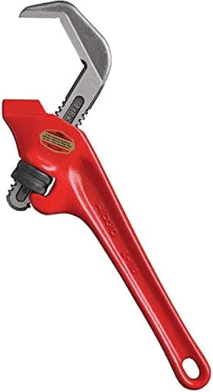 Llave tubo E-110 9.5" mordaza hexagonal desviada roja