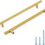 Manijas latón cepillado 8-3/4" acero inox set 30
