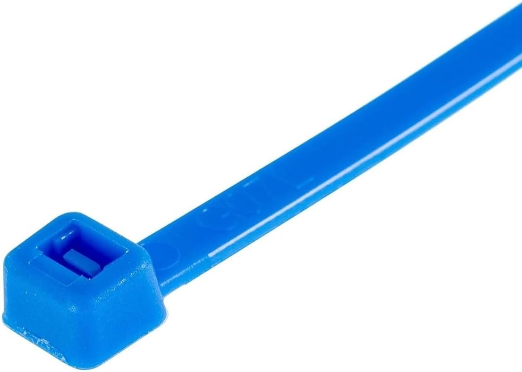 Bridas cremallera azules 8pulg pack 100 resistentes UV