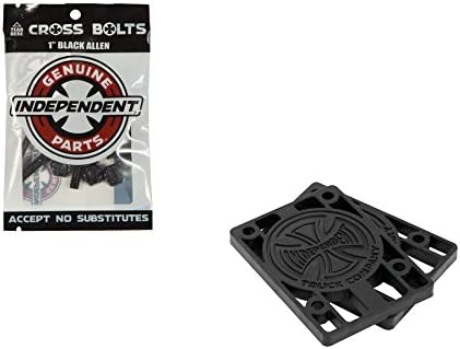Almohadillas elevadoras 1/8" y hardware negro 1"