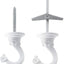 2 Set Ganchos Techo Metal 2.17" para Plantas y Adornos