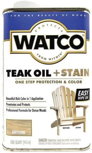 Aceite teca tinte 1qt piedra gris pack 4