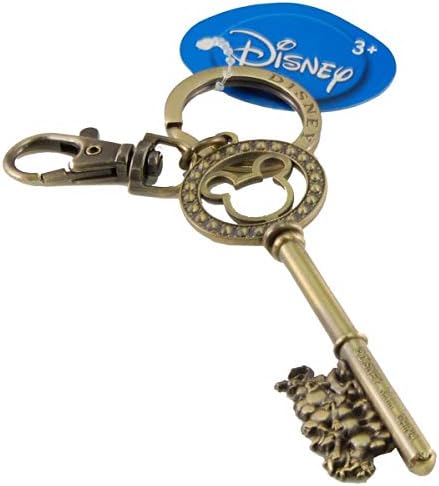 Llave maestra color dorado con cuentas gemas