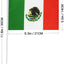 20 Banderas Mexicanas 5x8pulg Duraderas para Desfiles