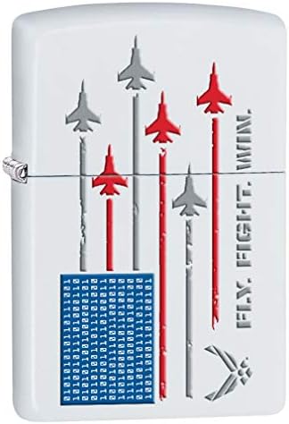 Encendedor Bandera Fuerza Aérea EE.UU. Blanco Mate