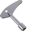 Llave triangular para cerradura puerta plata