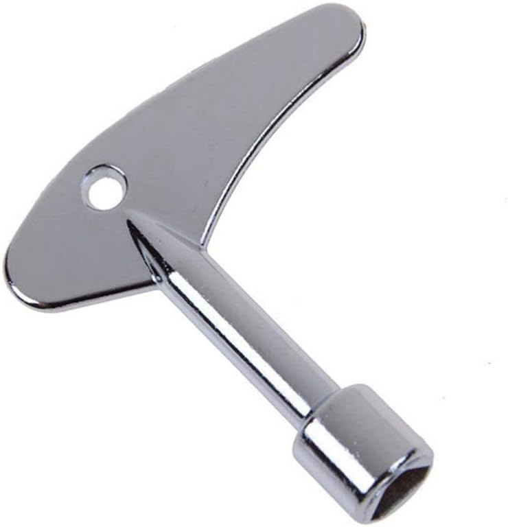 Llave triangular para cerradura puerta plata