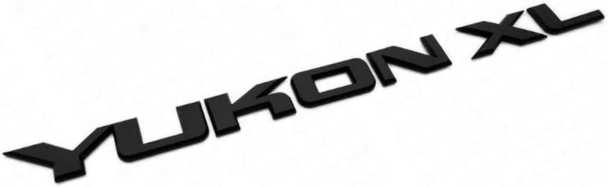 2 Pzas Placa Identificación Puerta Yukon SUV HD Negro Mate