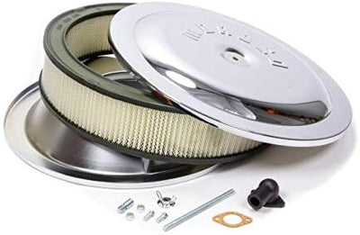Kit filtro aire acero cromado 14x3