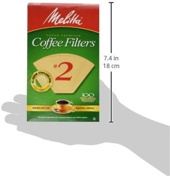 Filtro café cónico n°2 Natural Brown 100uds paquete 2