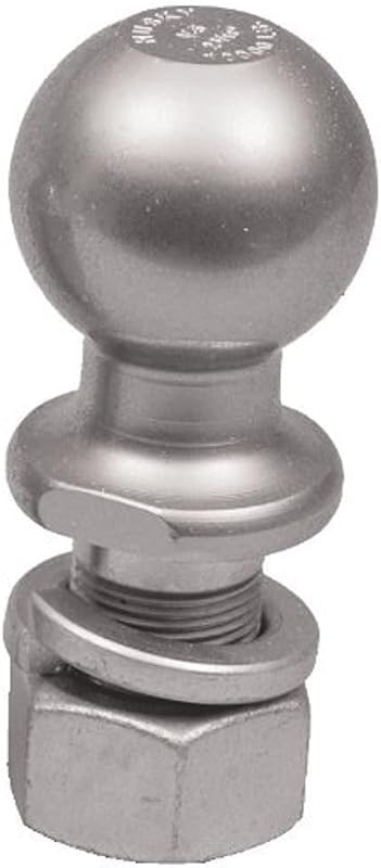 Bola enganche remolque acero macizo cromado 2x1x2-1/8