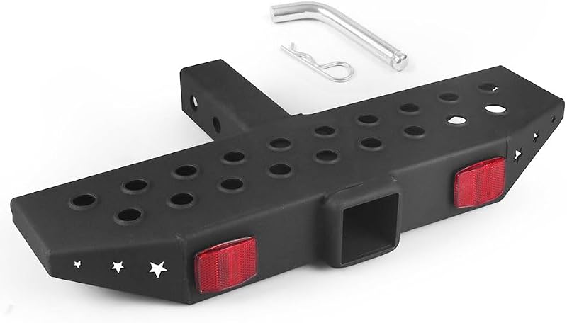Paso enganche 1000lb con receptor 2pulg y reflectores
