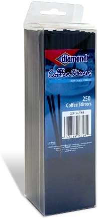 2500 Agitadores Café Pajitas Negro Set 10