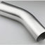 Codo intercooler aluminio 2.25" 45 grados cepillado