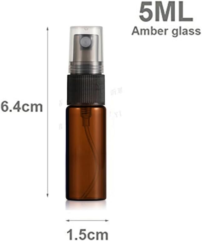 20 Pzas Botella Vidrio Spray Perfume Recargable 3ml