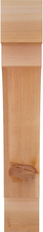 Rodillera aserrada cedro rojo occidental 4x16x24"
