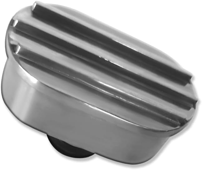 Kit Tapa Válvula PCV Ovalada Aluminio Pulido con Arandelas