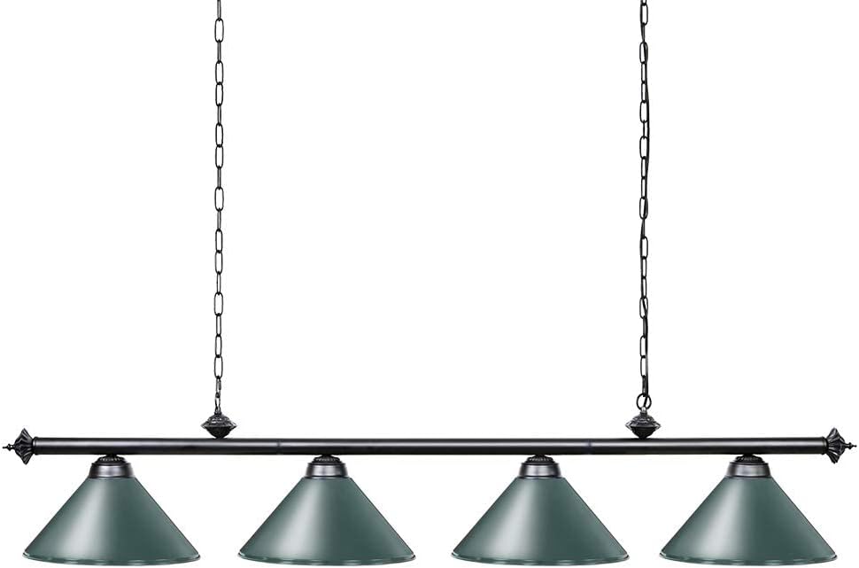 Lámpara colgante mesa billar 70pulg 4 luces 7-9ft