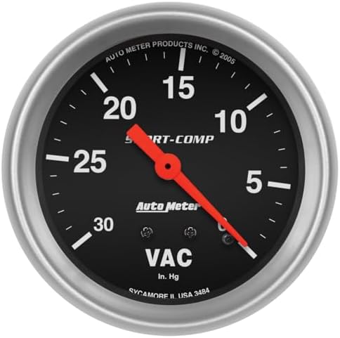 Medidor vacío mecánico 2.625pulg