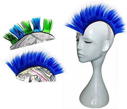 Pelucas sintéticas Mohawk reutiliz. para bicicleta