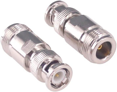 2 Pzas Adaptador BNC macho a N hembra RF