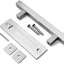 Manija puerta corrediza granero 12" set 2 níquel cepillado
