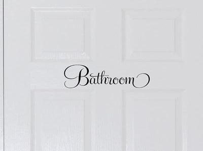 Adhesivo decorativo para puerta baño