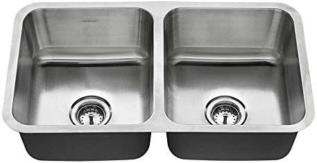 Fregadero doble acero inox 32x18pulg